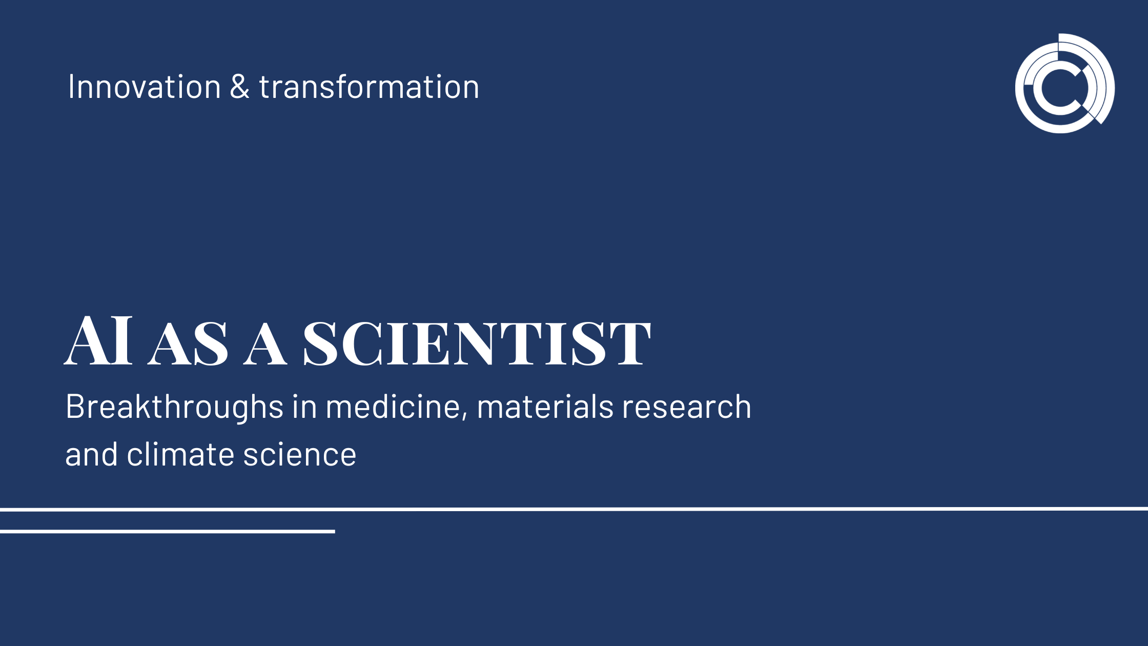 AI as a scientist – breakthroughs in research and medicine