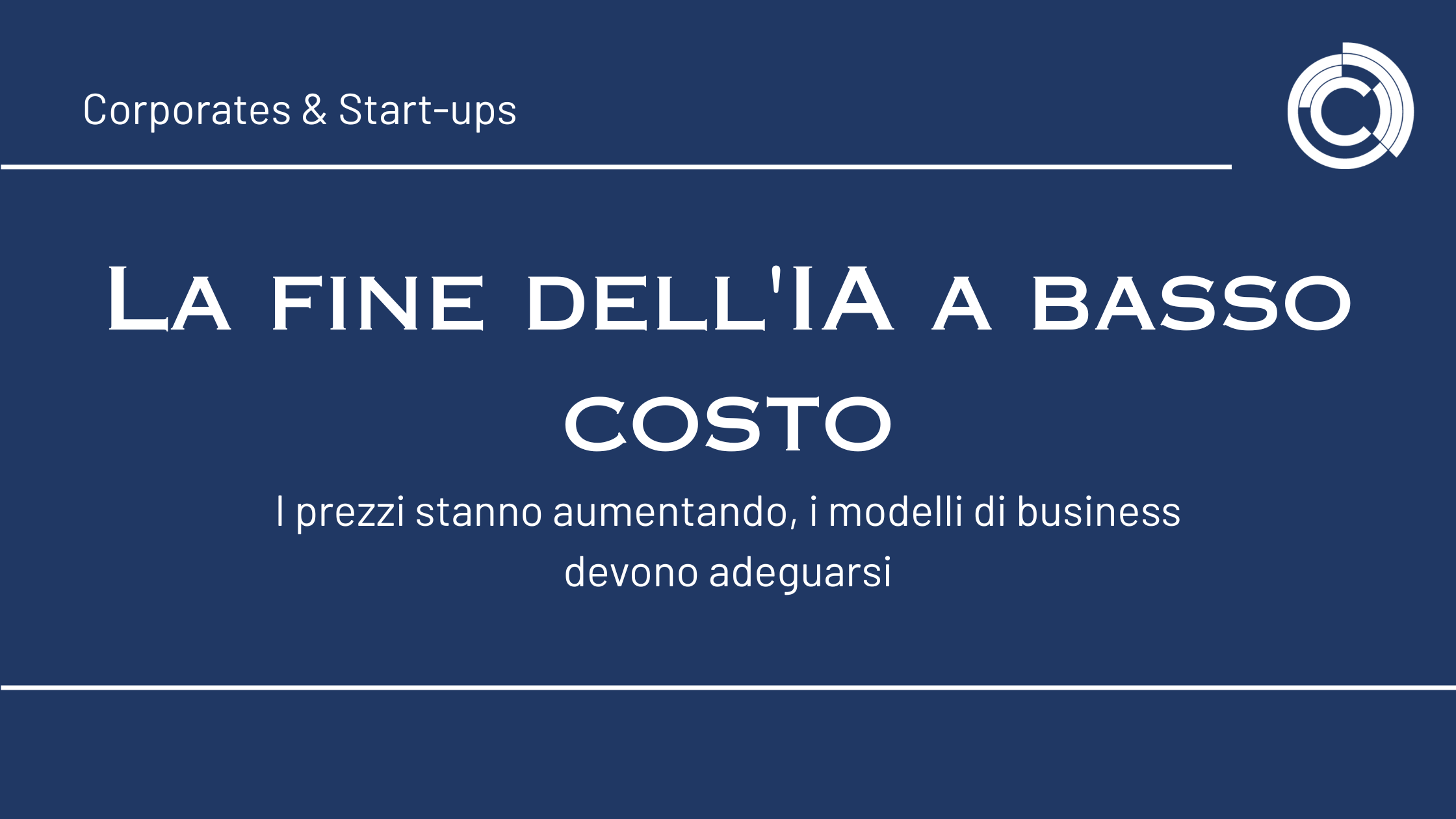 La fine dell'IA a basso costo: i prezzi aumentano, i modelli di business devono reagire