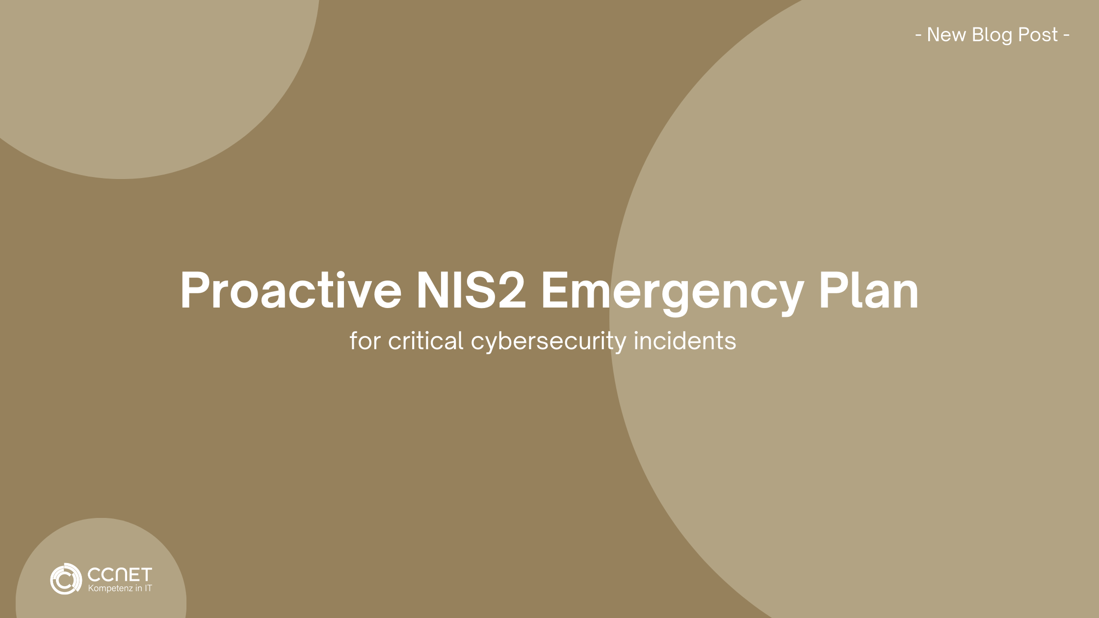 Proactive NIS2 Emergency Plan for critical cybersecurity incidents