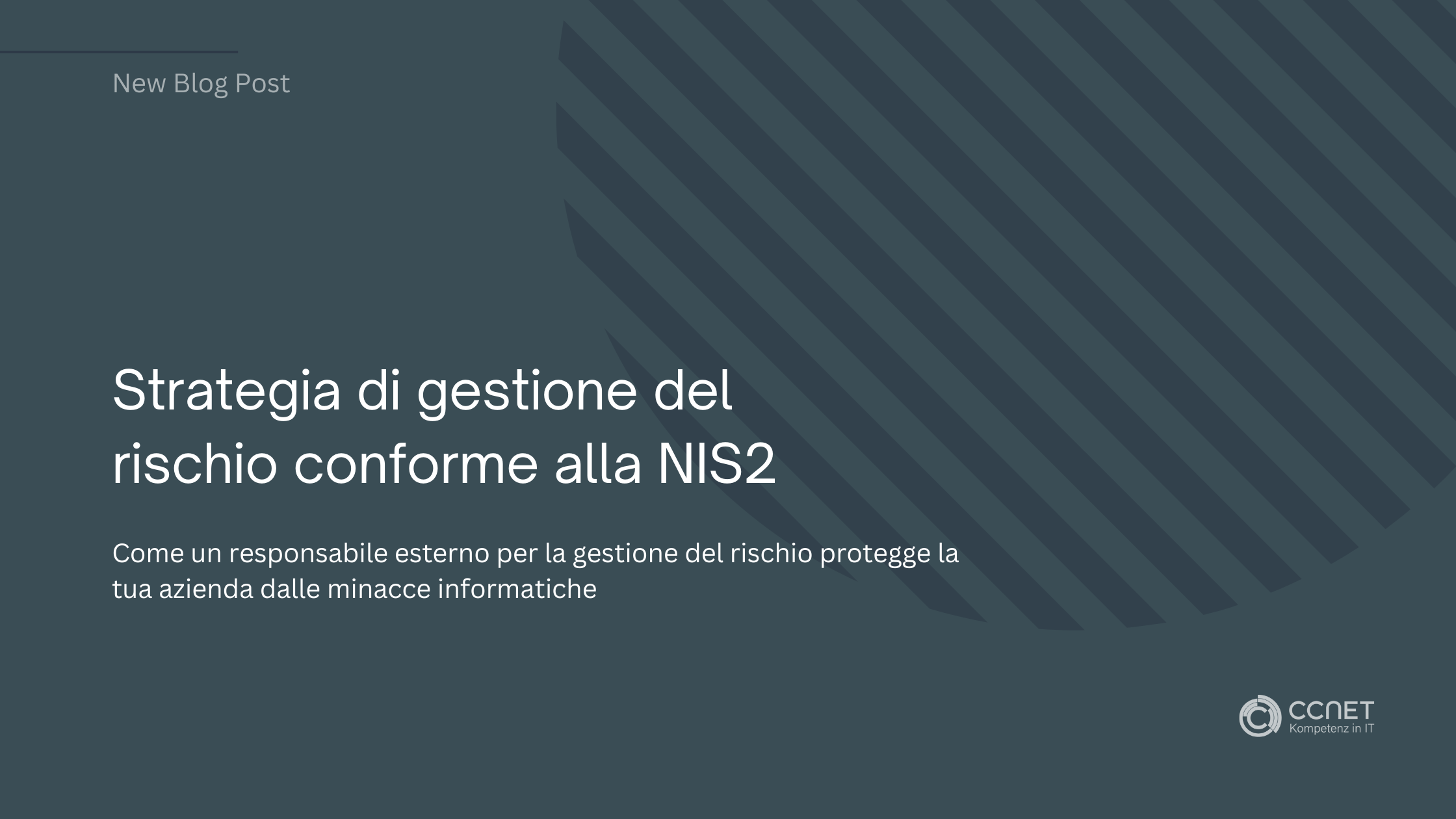 Strategia di gestione del rischio conforme alla NIS2: Come un responsabile esterno per la gestione del rischio protegge la tua azienda dalle minacce informatiche