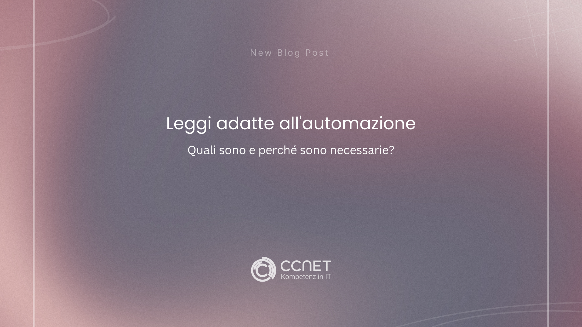 Leggi adatte all'automazione: necessità e progettazione per un futuro efficiente