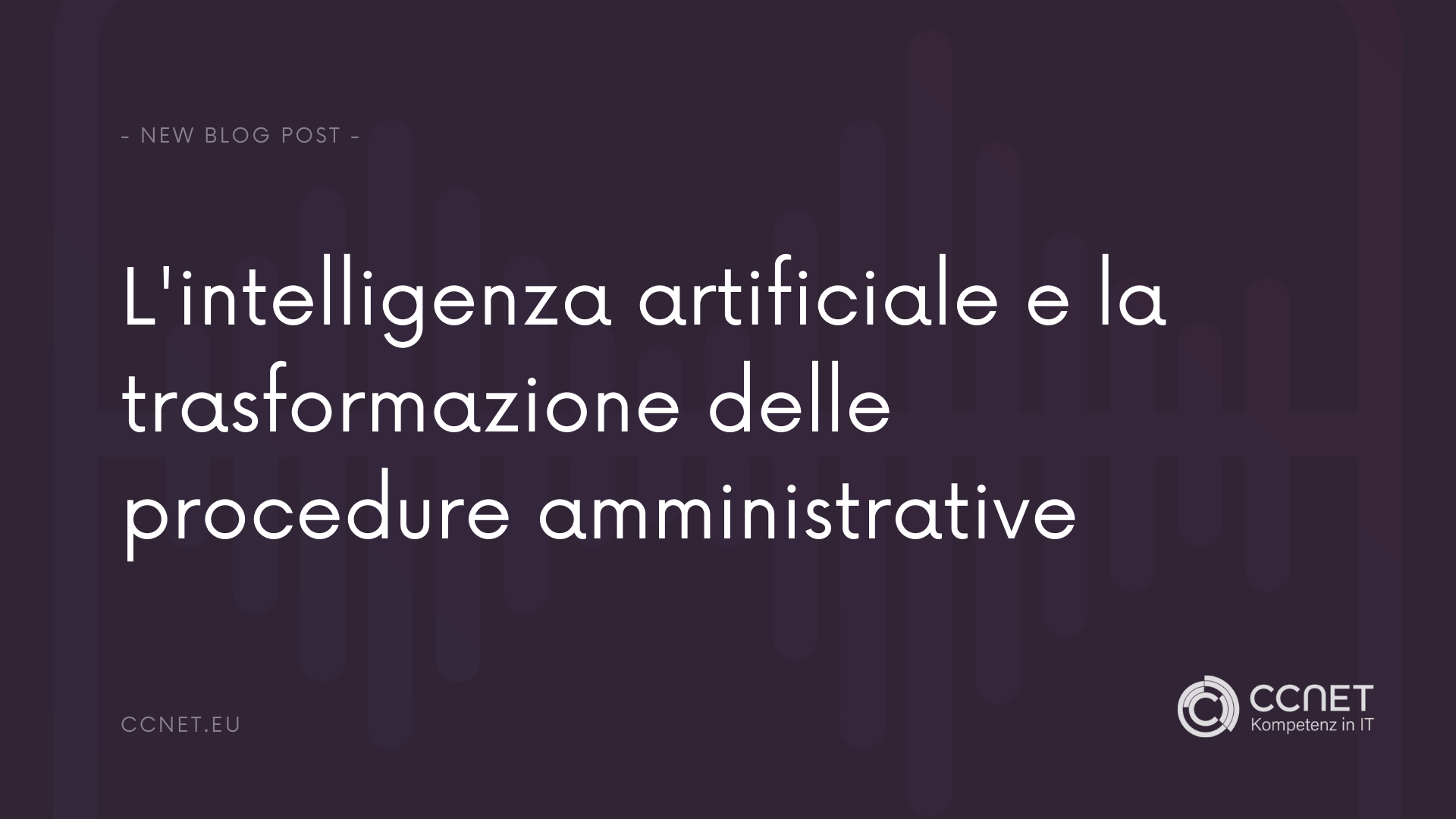L'intelligenza artificiale e la transformazione delle procedure amministrative