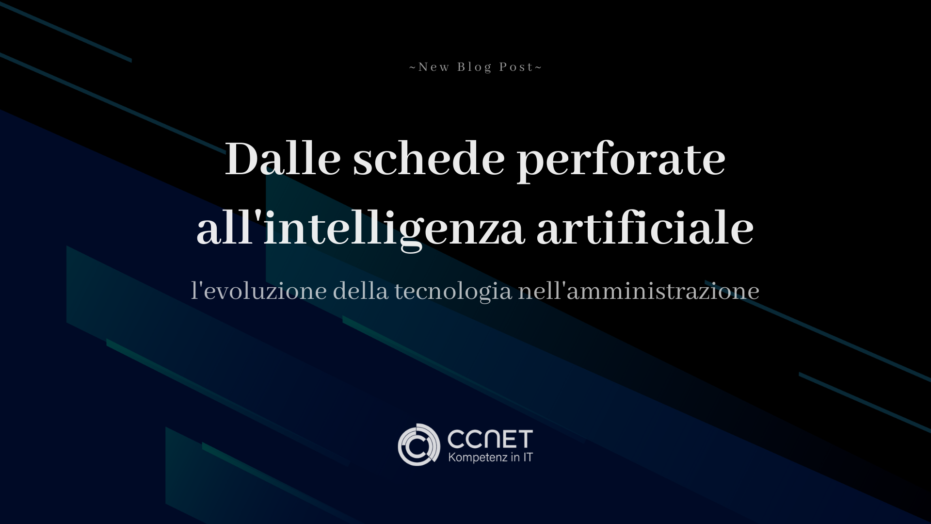 Dalle schede perforate all'intelligenza artificiale: l'evoluzione della tecnologia nell'amministrazione
