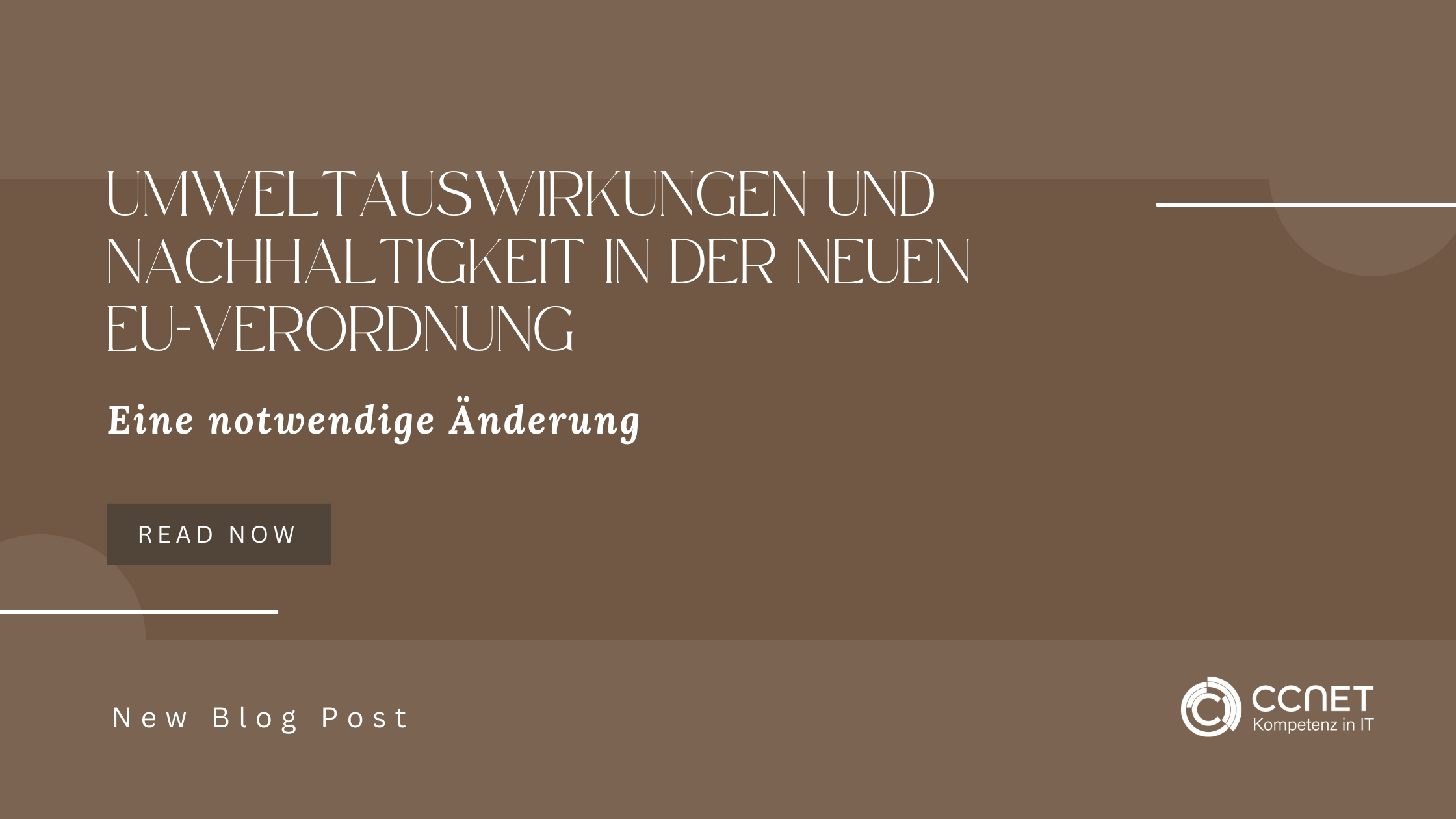 Umweltauswirkungen und Nachhaltigkeit in der neuen EU-Verordnung: Eine notwendige Änderung