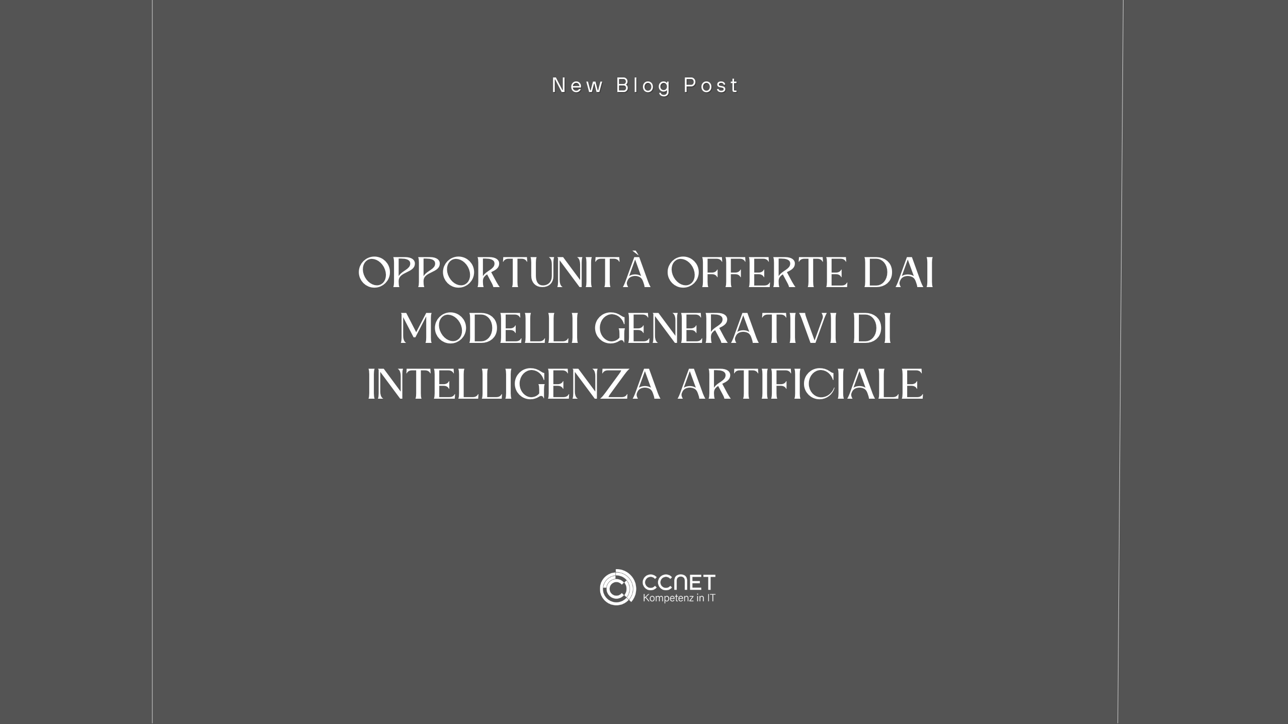 Opportunità offerte dai Modelli Generativi di Intelligenza Artificiale