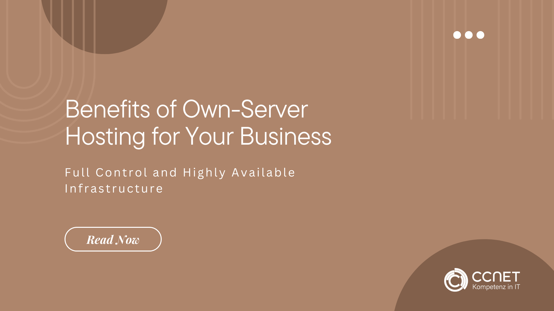 Benefits of Own-Server Hosting for Your Business: Full Control and Highly Available Infrastructure