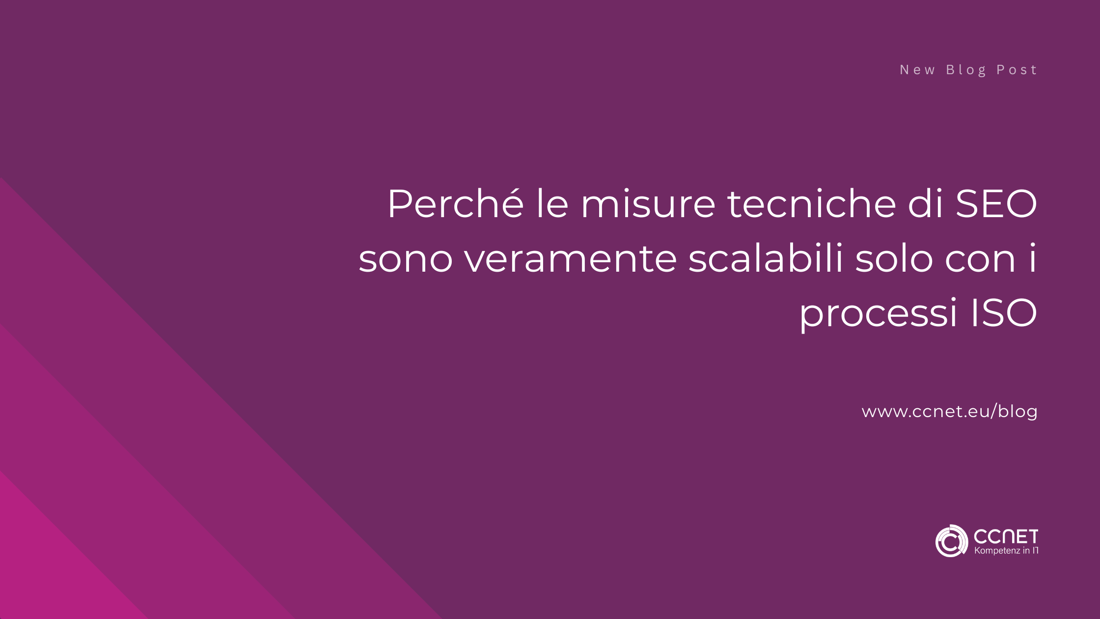 Perché le misure di SEO tecnico sono veramente scalabili solo con processi ISO
