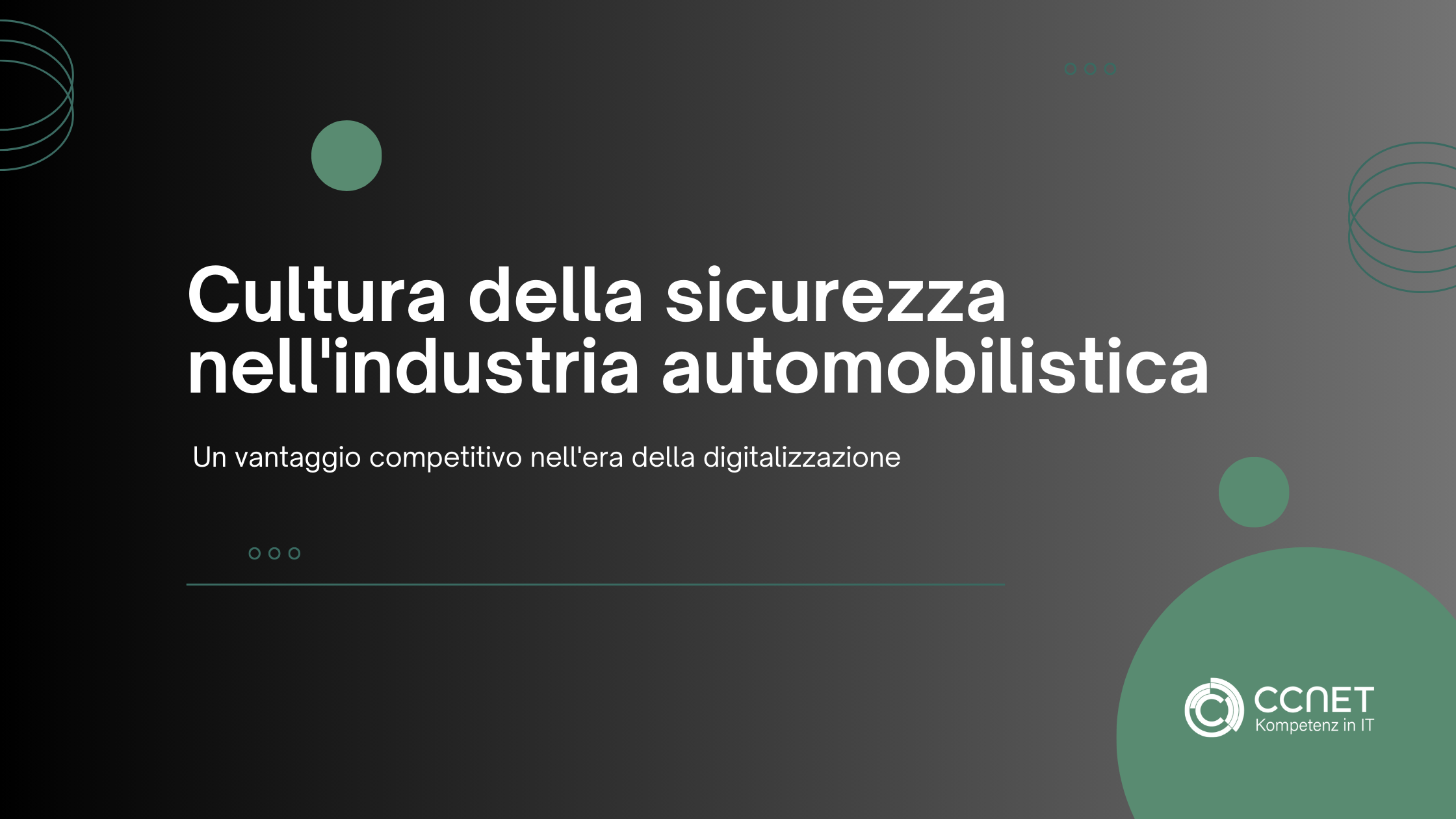 Cultura della sicurezza nell'industria automobilistica: Un vantaggio competitivo nell'era della digitalizzazione